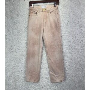 Tu Es Mon Tresor The Emerald Jean 24 Pink High Rise Straight Leg Boyfriend Denim